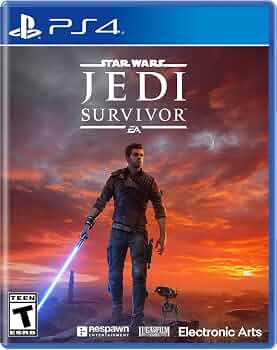 Star Wars Jedi Survivor action-adventure game featuring Cal Kestis with a lightsaber
