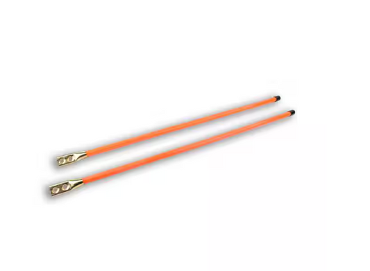 3/4 x 36 Inch Fluorescent Orange Bolt-On Bumper Marker Sight Rods