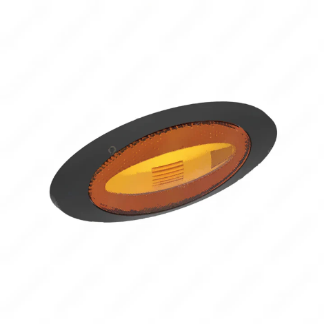 Left Fender Mounted Turn Marker Lamp, Black