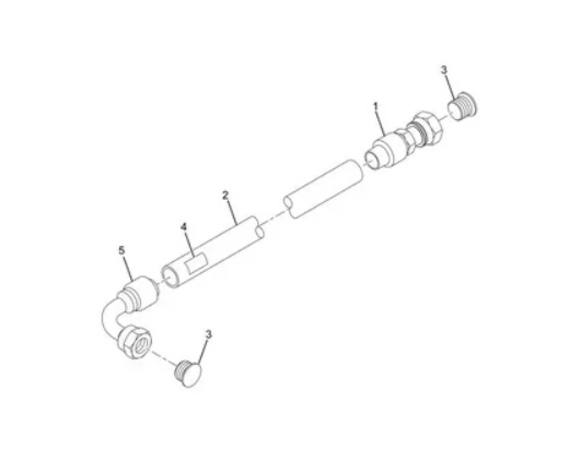 Transmission Oil Hose, ORFS-12 Female