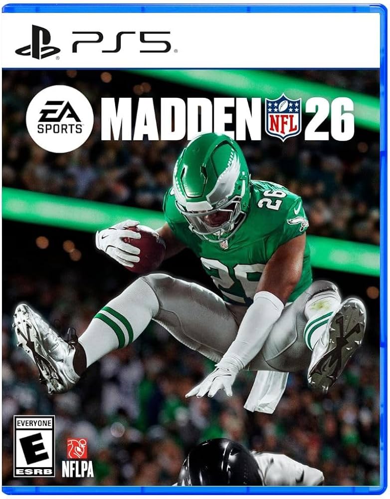 EA Sports Madden NFL 26 football simulation video game featuring updated player rosters, realistic gameplay mechanics, advanced franchise modes, and immersive competitive sports action