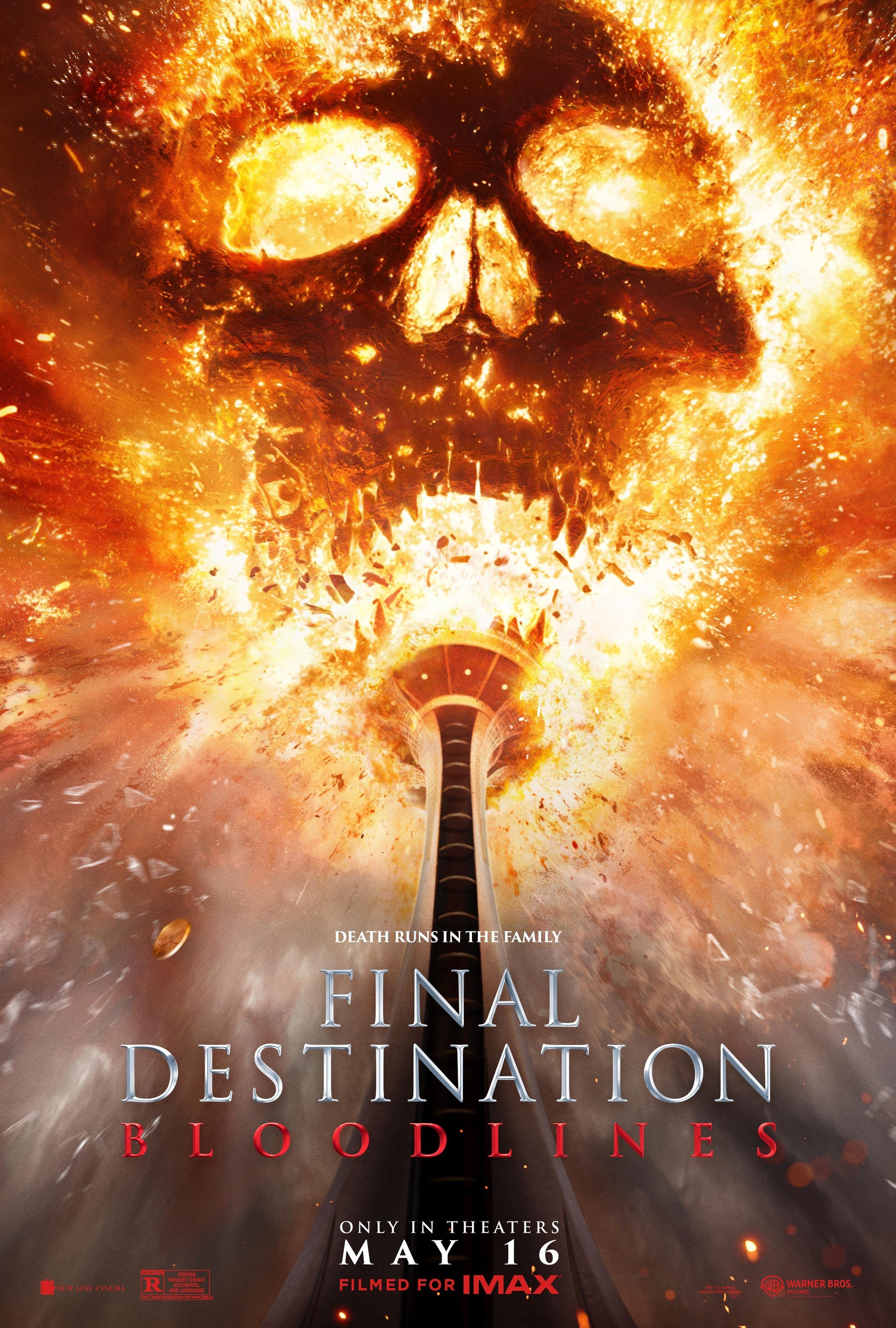Final Destination: Bloodlines (2025) supernatural horror movie featuring elaborate death escapes, suspenseful psychological dread, and terrifying franchise terror